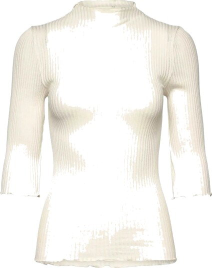 Rosemunde Rwbelize Silk 3/4 T Shirt Cream L Rosemunde Rwbelize Silk 3/4 T Shirt Cream L