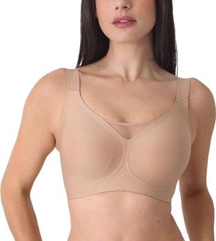 sassa BH Bonded Micro Non Wired Bra Sand B/C 95 Dame