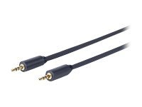 VivoLink - Lydkabel - mini-phone stereo 3.5 mm hann til mini-phone stereo 3.5 mm hann - 12 m - dobbeltisolert - svart