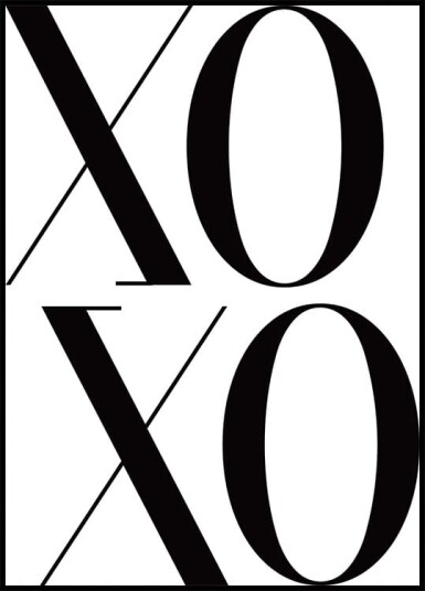XOXO Plakat Plakat / 30x40cm