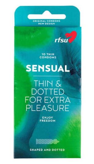 Rfsu RFSU Sensual (knudrete), 10 stk. K1071XN Rfsu RFSU Sensual (knudrete), 10 stk. K1071XN