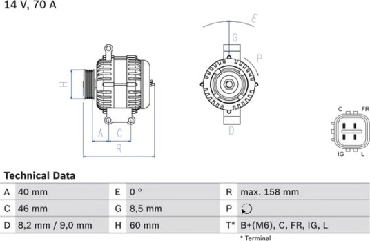 Dynamo BOSCH 0 986 082 800