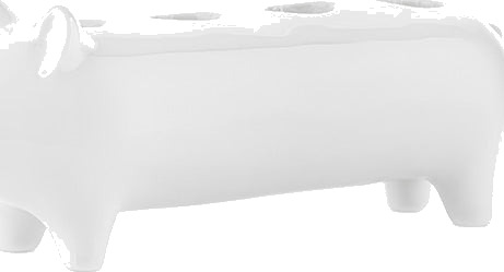 Porsgrunds Porselænsfabrik HELDIGGRIS PORSELEN LYSESTAKE 4 LYS 19 CM