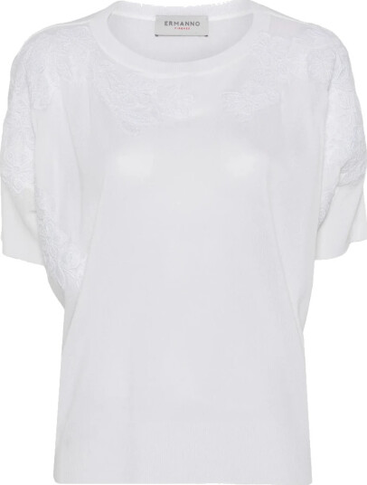 Ermanno Scervino Dame Topper Hvit M,