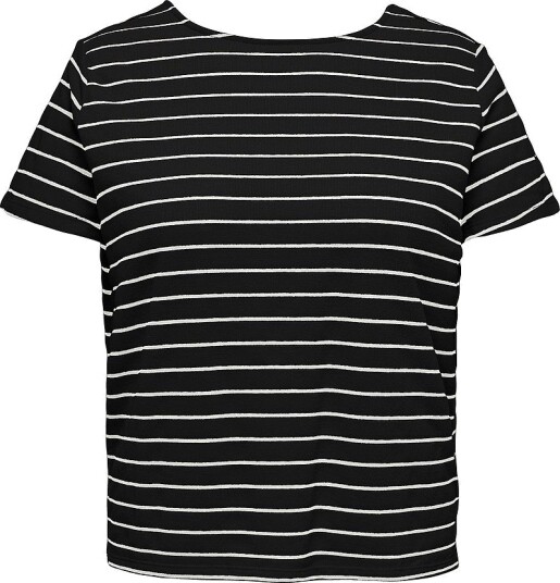 Only Carmakoma Genseren carJana S/S Miix Sweat JrSvart