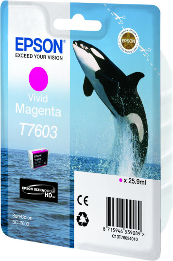 Epson Blekk T7603 Vivid Magenta Magenta blekk til Epson P600