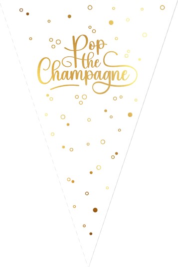 Globos Europe Vimpelgirlander Pop the Champagne Lang 4713