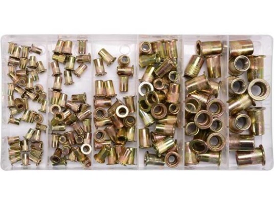 Yato Flush Rivet 150 Stykker Kull Stål Flathode for Håndverktøy Yato Flush Rivet 150 Stykker Kull Stål Flathode for Håndverktøy