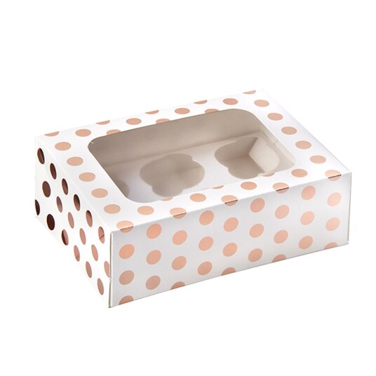 Cupcake Boks Polkadotter 6 Rosegull Pk/1 