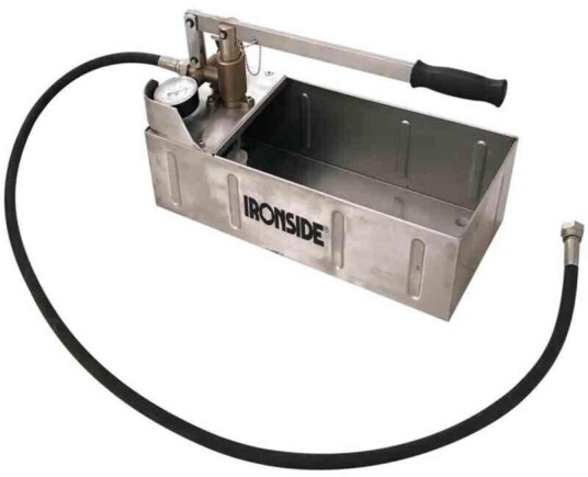 Ironside Prøvetrykkspumpe rustfri 12L 1/2" kobl. 100823 Ironside Prøvetrykkspumpe rustfri 12L 1/2" kobl. 100823
