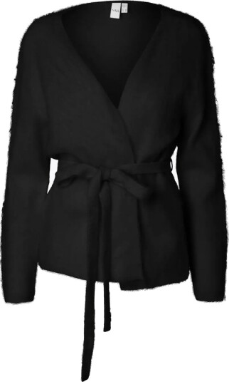 Y.A.S Tilde Long Sleeve Belt Knit Cardigan Sort S