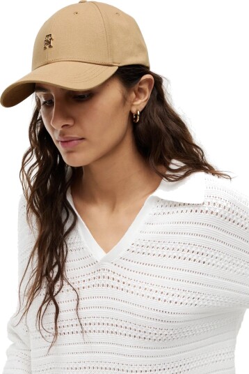 Tommy Hilfiger Th Elevated Chic Cap Beige ONE SIZE Tommy Hilfiger Th Elevated Chic Cap Beige ONE SIZE