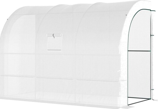 Drivhus med hyller vinduer vintersikkert filmdrivhus av stål vegghengt drivhus for balkong hage tomathus 300 x 150 x 213 cm
