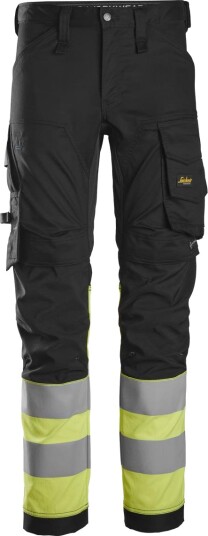 Snickers Workwear 6334 Arbeidsbukse svart/Hi-Vis gul Svart/Hi-Vis Gul, Klær