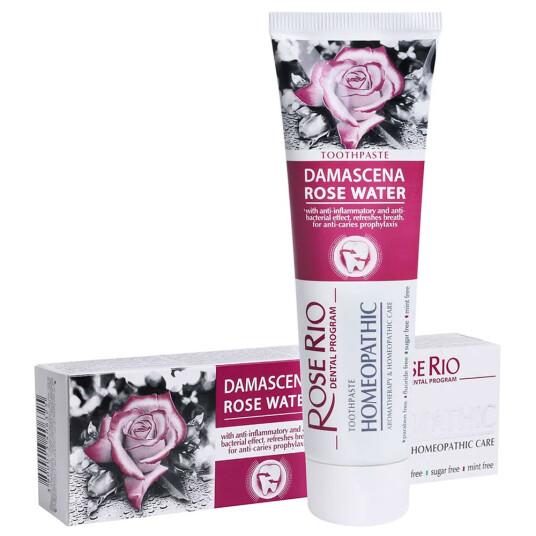 Rose Rio Homeopatisk Tannkrem Organisk Rosevann