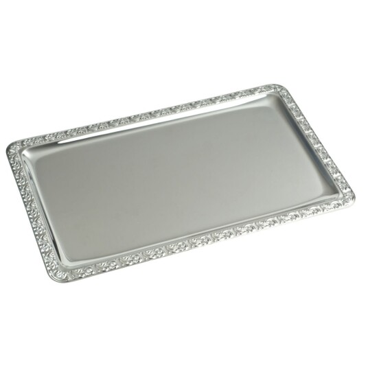 PULSIVA Serveringsbrett GN 1/1; 53x32.5 cm (LxB); Sølvfarge; Rektangulær