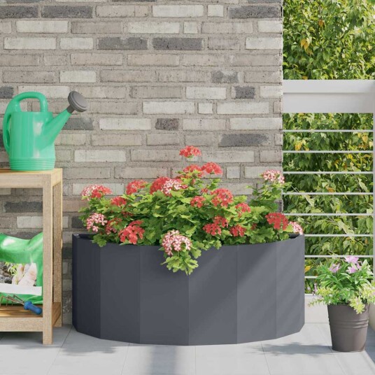 vidaXL Plantekassed Antrasitt 90 x 45 x 35 cm Stål