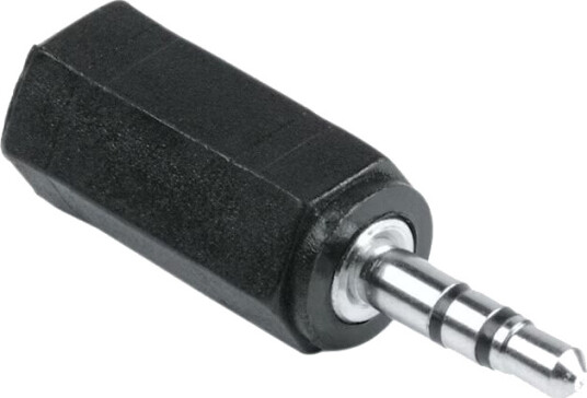 Hama Lydadapter 3,5mm Hunn til 2,5mm Hann Svart Hama Lydadapter 3,5mm Hunn til 2,5mm Hann Svart