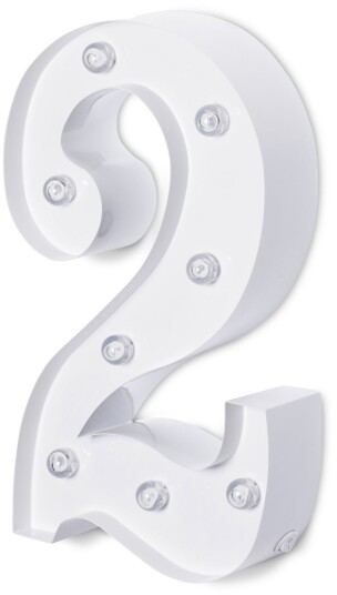Alice & Fox Sifferlampe 2 Hvit Alice & Fox Sifferlampe 2 Hvit