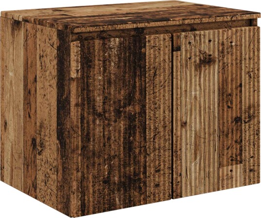 Vegghengt Badskap Gammelt tre 62,5 x 44,5 x 50 cm Vegghengt Badskap Gammelt tre 62,5 x 44,5 x 50 cm