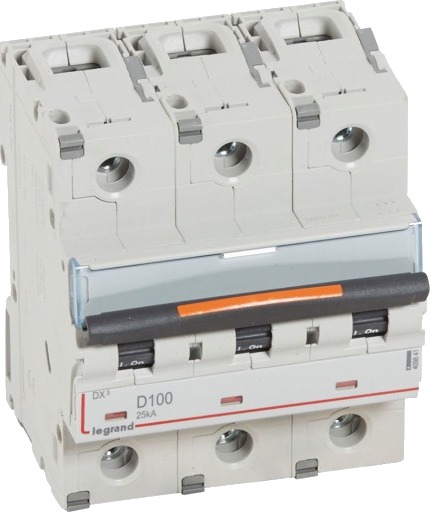 Legrand DX3 MCB automatsikring D100 3P 4.5M 25kA