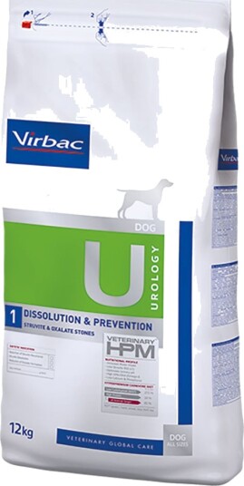 Virbac Tørrfôr Veterinary Hpm Dog Urology Dissolution & Prevention U1 12 kg Virbac Tørrfôr Veterinary Hpm Dog Urology Dissolution & Prevention U1 12 kg