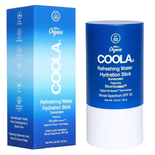 Coola 22g Refreshing Water Stick SPF 50 - Fuktighetsgivende Solkrem