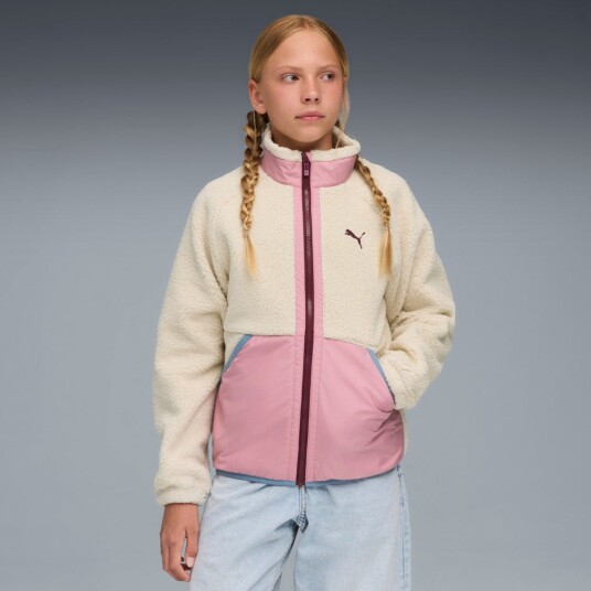 Puma Sherpa Hybrid Fleecejakke Alpine Snow 116