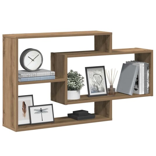  Vegghylle artisan eik 104x20x58,5 cm konstruert tre 8721158434180