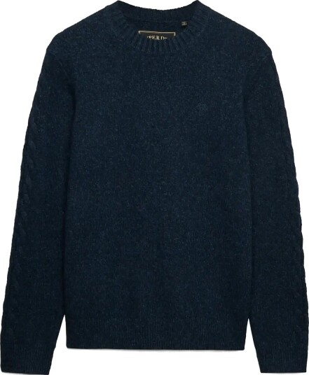 Superdry Brushed Knitted Jumper DARK NAVY FLECK S