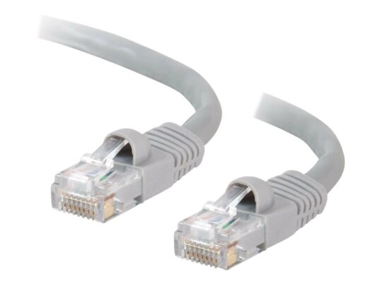 C2g Cat5e Booted Unshielded Utp Network Patch Cable Koblingskabel Rj-45 Hann Til Rj-45 Hann 3 M Utp Cat 5E Formstøpt Uten Hindringer Flertrådet Grå