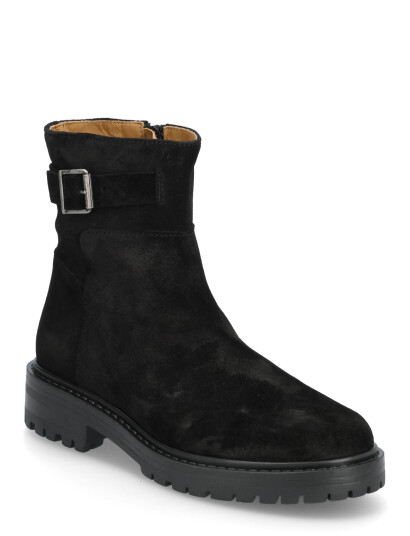 ANGULUS Booties - Flat - With Zipper - Black - 39 ANGULUS Booties - Flat - With Zipper - Black - 39