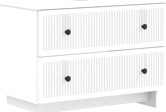 vidaXL Baderomsvaskeskap EDE Hvit 82 x 41 x 59 cm Konstruert tre