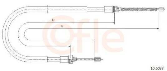 Tautrekk, håndbremse COFLE 10.6033
