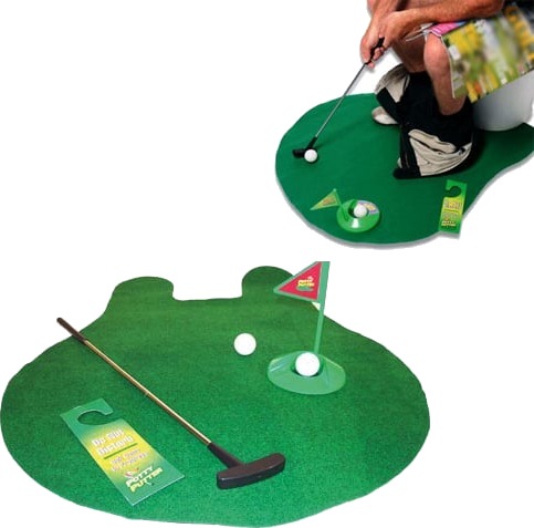 Mikamax Toalettgolf Potty Putter - Morsom Gadget til Ditt Toalett
