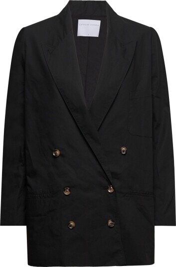 Cathrine Hammel Poplin Suit Blazer Black S