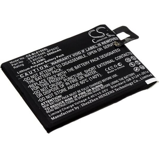 Blu E150 batteri (5000 mAh 3.85 V, Sort)