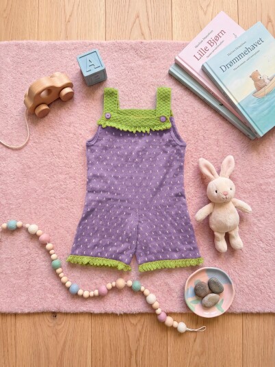 House Of Yarn IR 07-06h Strawberry kort bukse