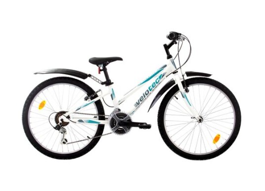 Velotech Sykkel 24" XS ADVENTURE blå/rosa