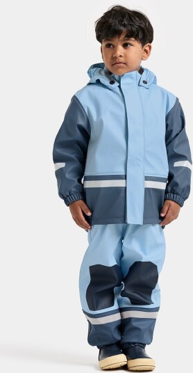 Didriksons Regntøy m. Fleece PU Boardman Light Sea Blue Didriksons 140 Regntøy Blå Didriksons Regntøy m. Fleece PU Boardman Light Sea Blue Didriksons 140 Regntøy Blå