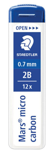 Staedtler Feinminen Micrograph 250 0,7mm 2B 12St