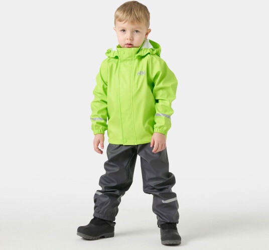 Helly Hansen Barn Bergen 2.0 Pu Regnsett Grå 104