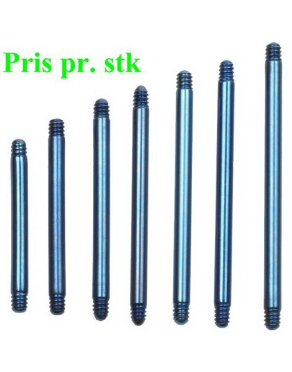 Utgått 10 x 12 mm Blå Rett stang Titan stang