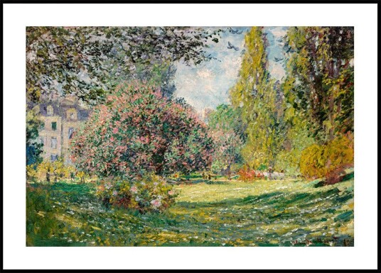 The Parc Monceau Landscape By Claude Monet 1867 Plakat Plakat / 21x30cm The Parc Monceau Landscape By Claude Monet 1867 Plakat Plakat / 21x30cm