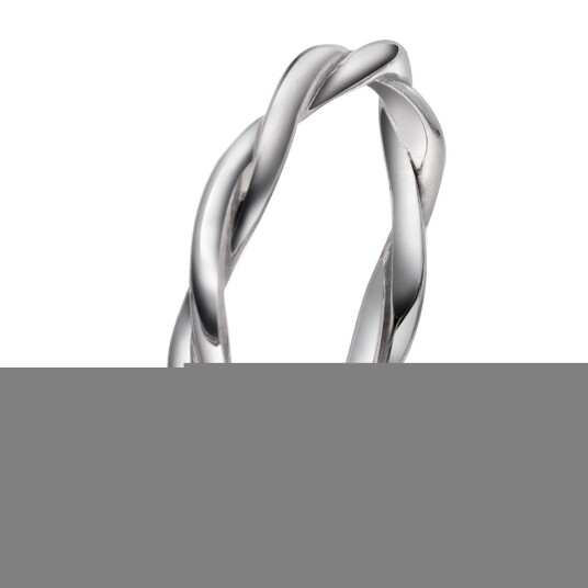Pan Jewelry Drops, Ring i 585 hvitt gull, størrelse 54