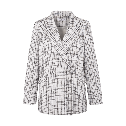 Leonora Jacket Black/White XL Boucle blazer Leonora Jacket Black/White XL Boucle blazer