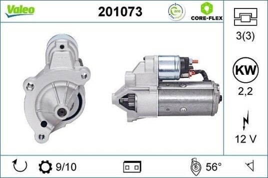 VALEO 201073 Starter VALEO 201073 Starter