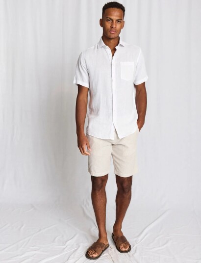 Bruun & Stengade Bs Darion Regular Fit Shorts Beige 36