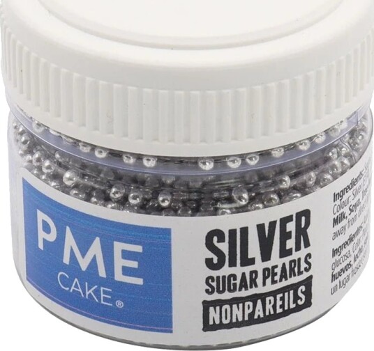 Pme Sølvfargede Sukkerperler Nonpareils 25 g | Slikkepott.No