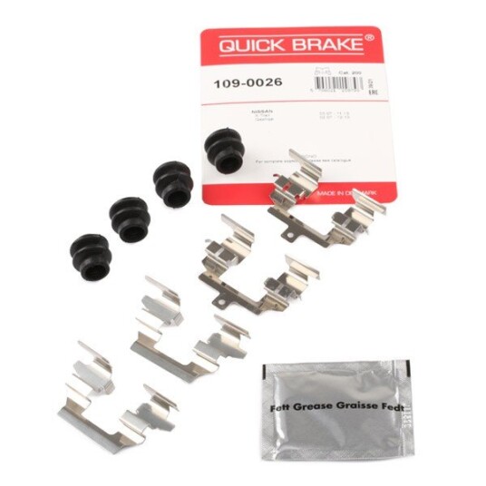 Tilbehørsett, skivebremse belegg QUICK BRAKE 109-0026